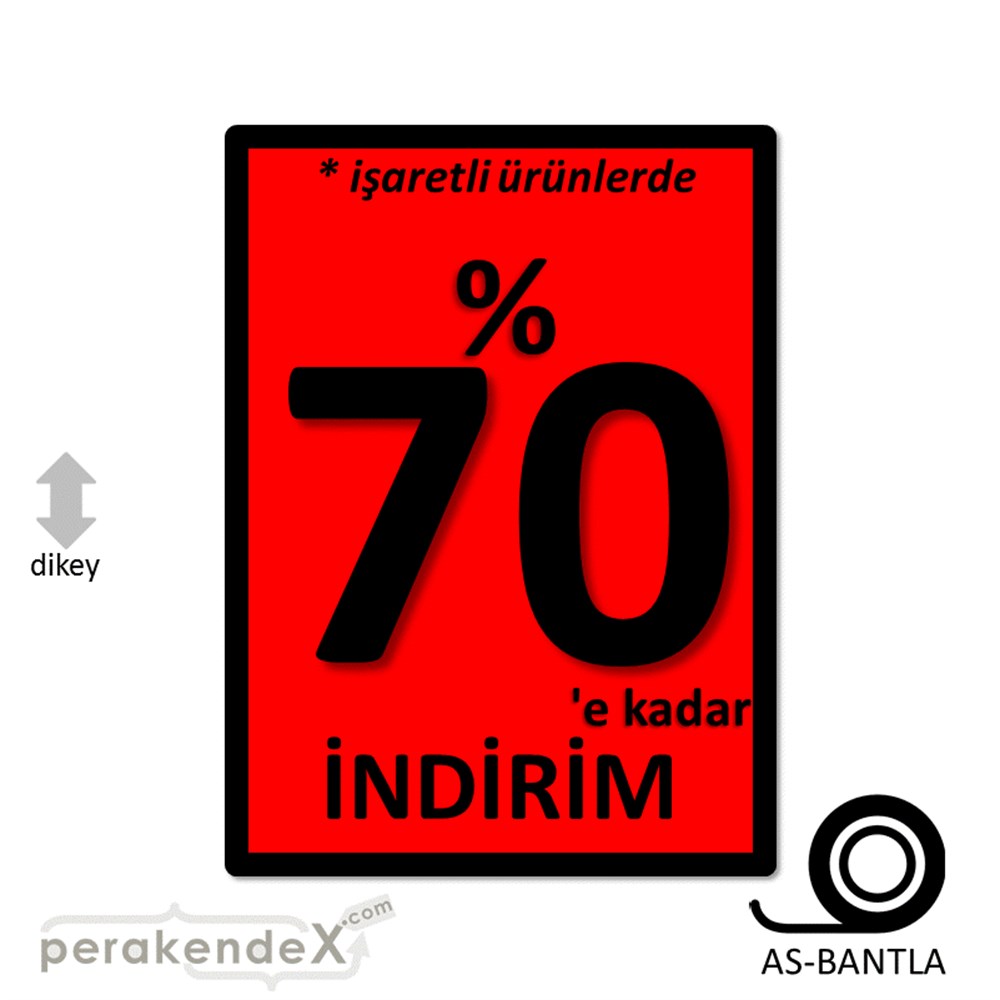 yüzde 70 indirim * işaretli ürünlerde POSTERİ -dikdörtgen,tek yön baskı