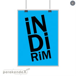 heceli indirim POSTERİ -dikdörtgen,tek yön baskı
