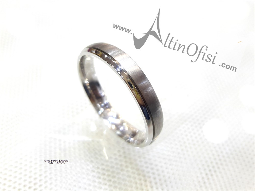 Alyans 4mm Genişlik 14 ayar altın