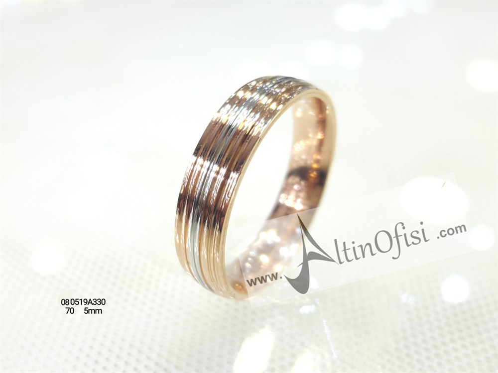 Alyans 5mm Genişlik 14 ayar altın