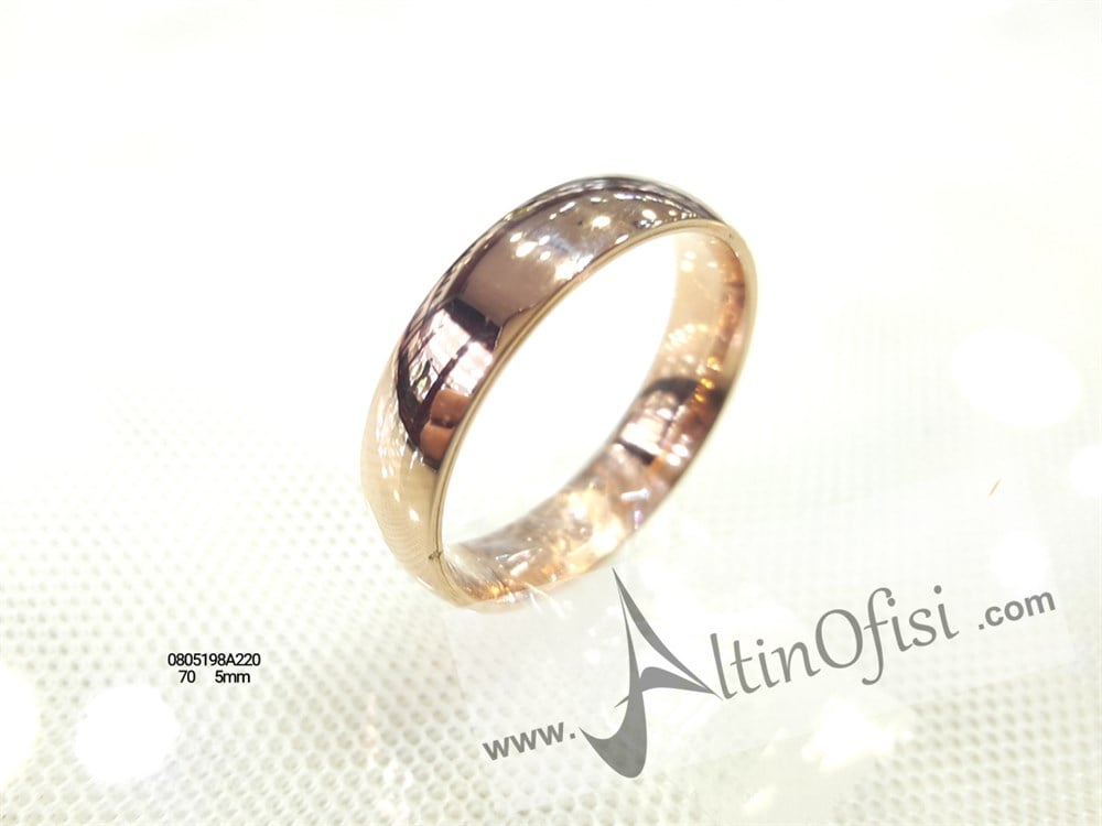 Alyans 5mm Genişlik 14 ayar altın