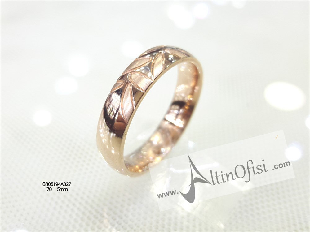 Alyans 5mm Genişlik 14 ayar altın