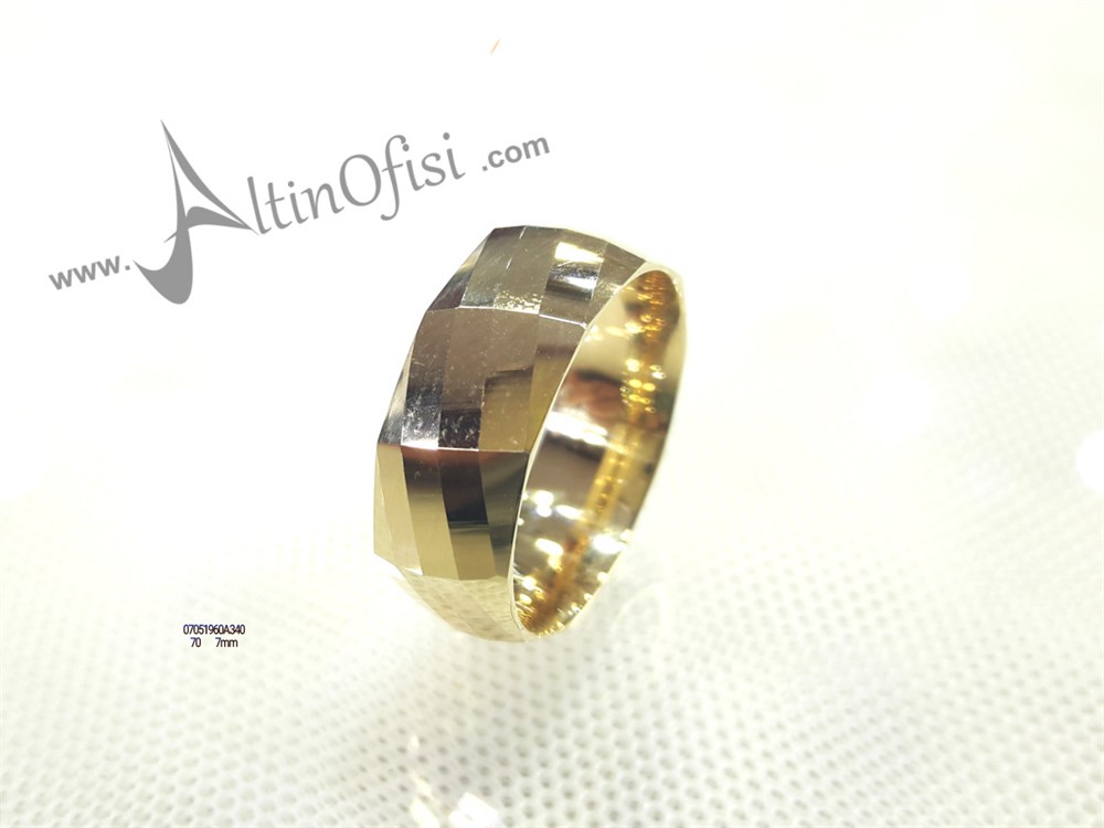 Alyans 7mm Genişlik 14 ayar altın