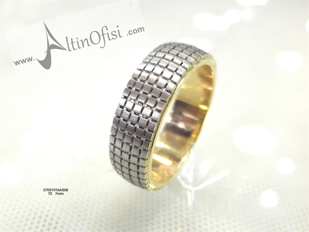 Alyans 7mm Genişlik 14 ayar altın