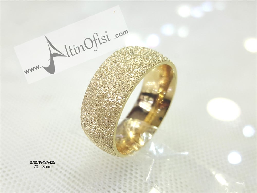 Alyans 8mm Genişlik 14 ayar altın