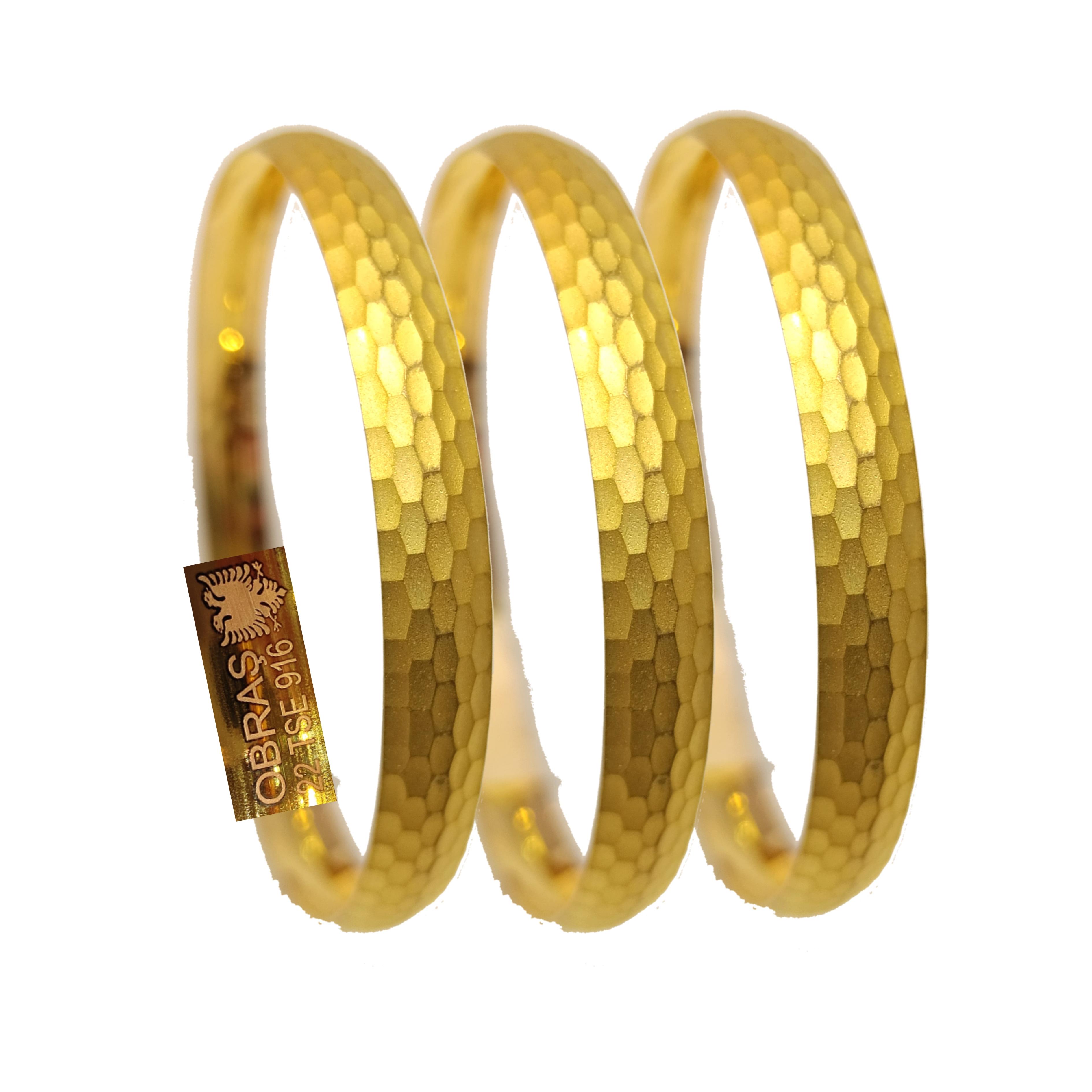 10gr İşçiliksiz Mat Baget Petek Bilezik 22 Ayar Altın Yatırım ve Tasarruf İçin