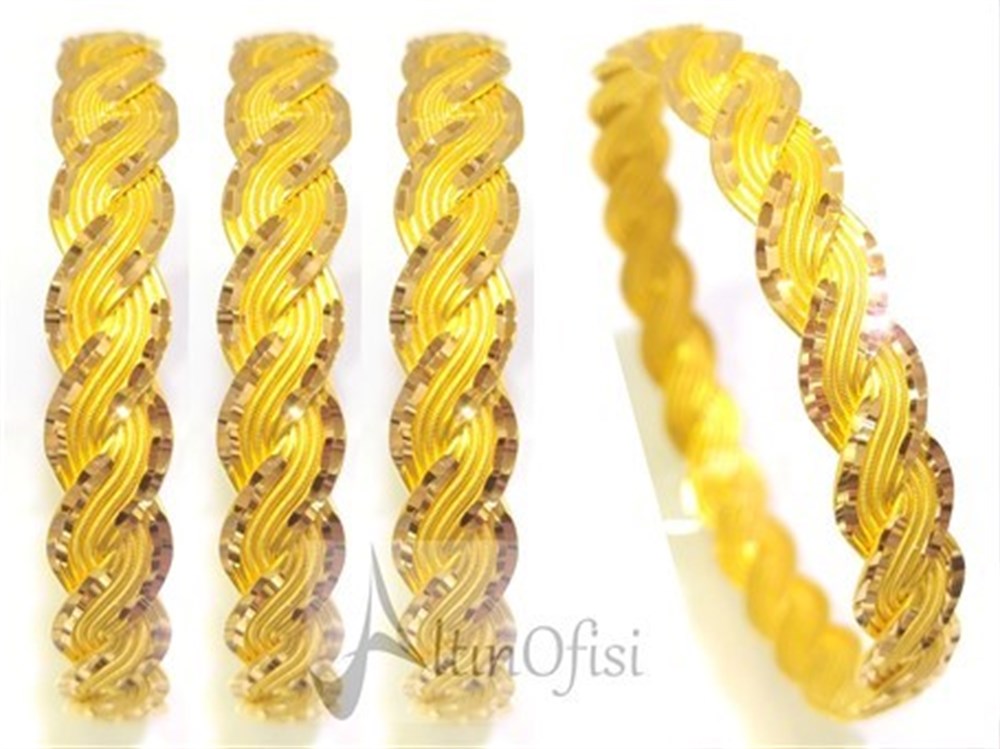 35gr  işçiliksiz 12 Telli Bilezik 22 Ayar Altın atırım ve Tasarruf İçin