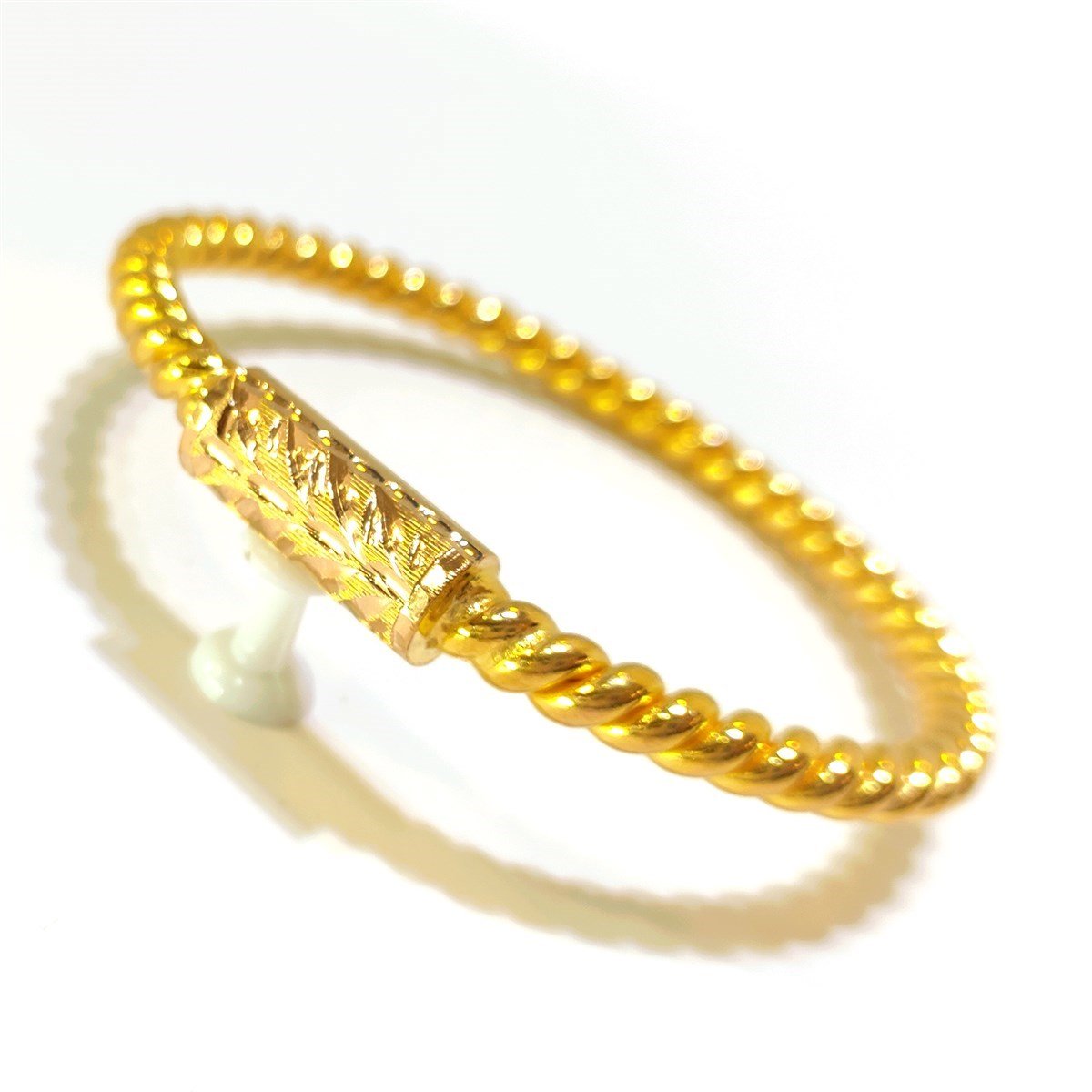 40gr İşçiliksiz Kilitli Ankara Borukaş Burma Bilezik 22 Ayar Yatırım ve Tasarruf İçin