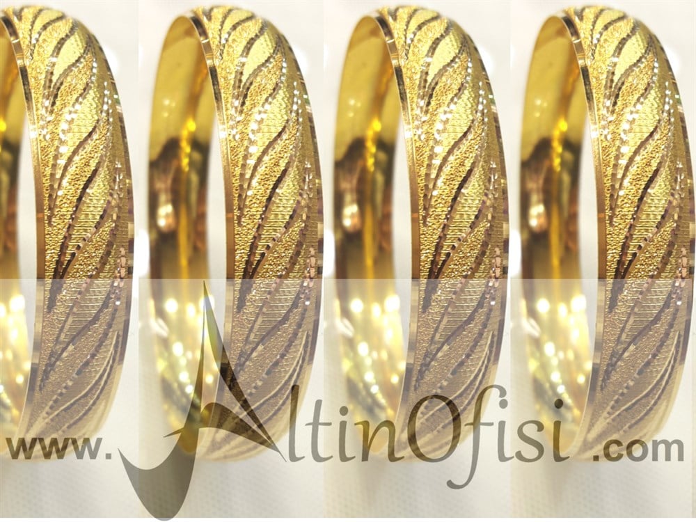 Çöl Ateşi Bilezik 17gr 22 Ayar Altın