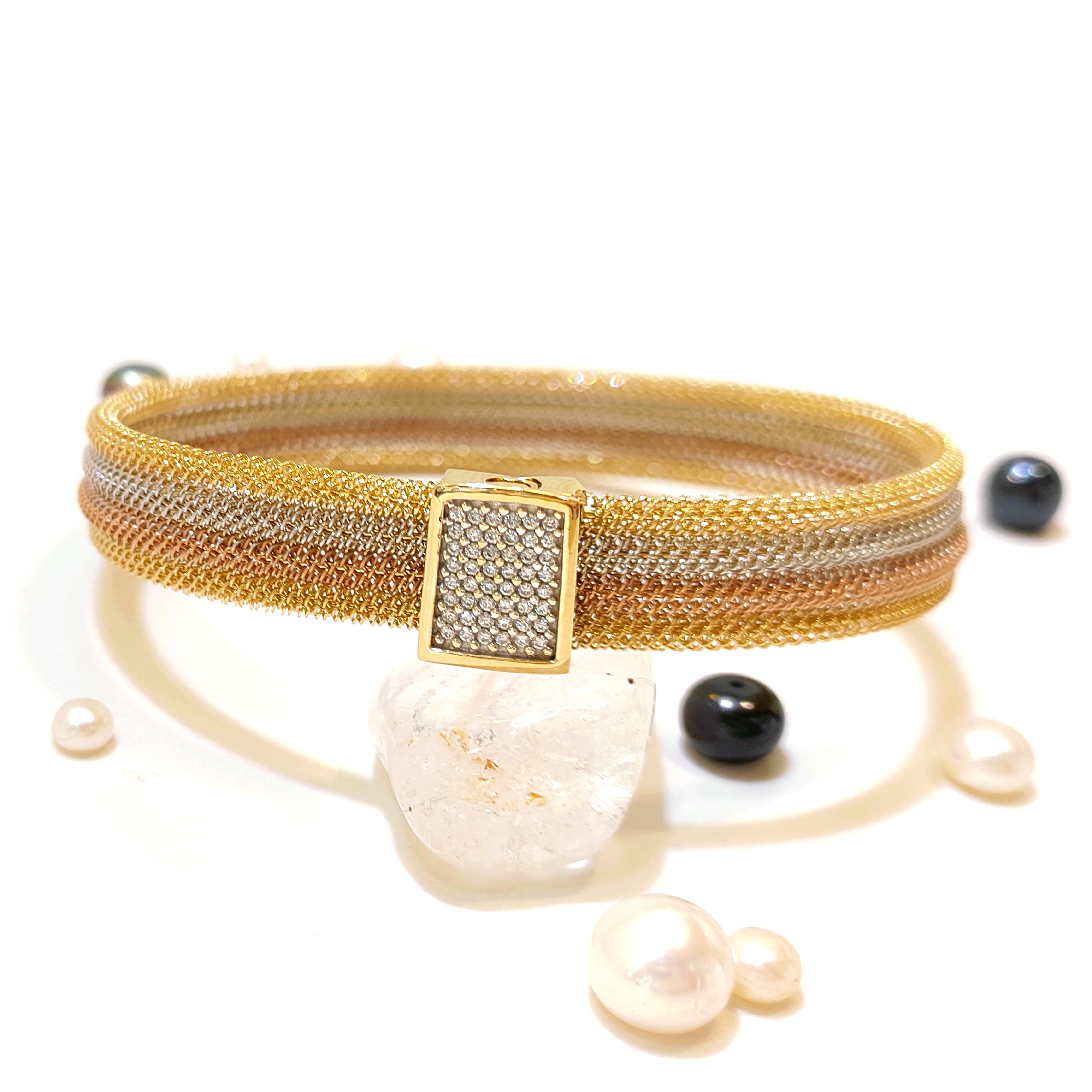 İtalyan Örgü Kelepçe Bilezik 14 Ayar Altın HD VİDEOLU