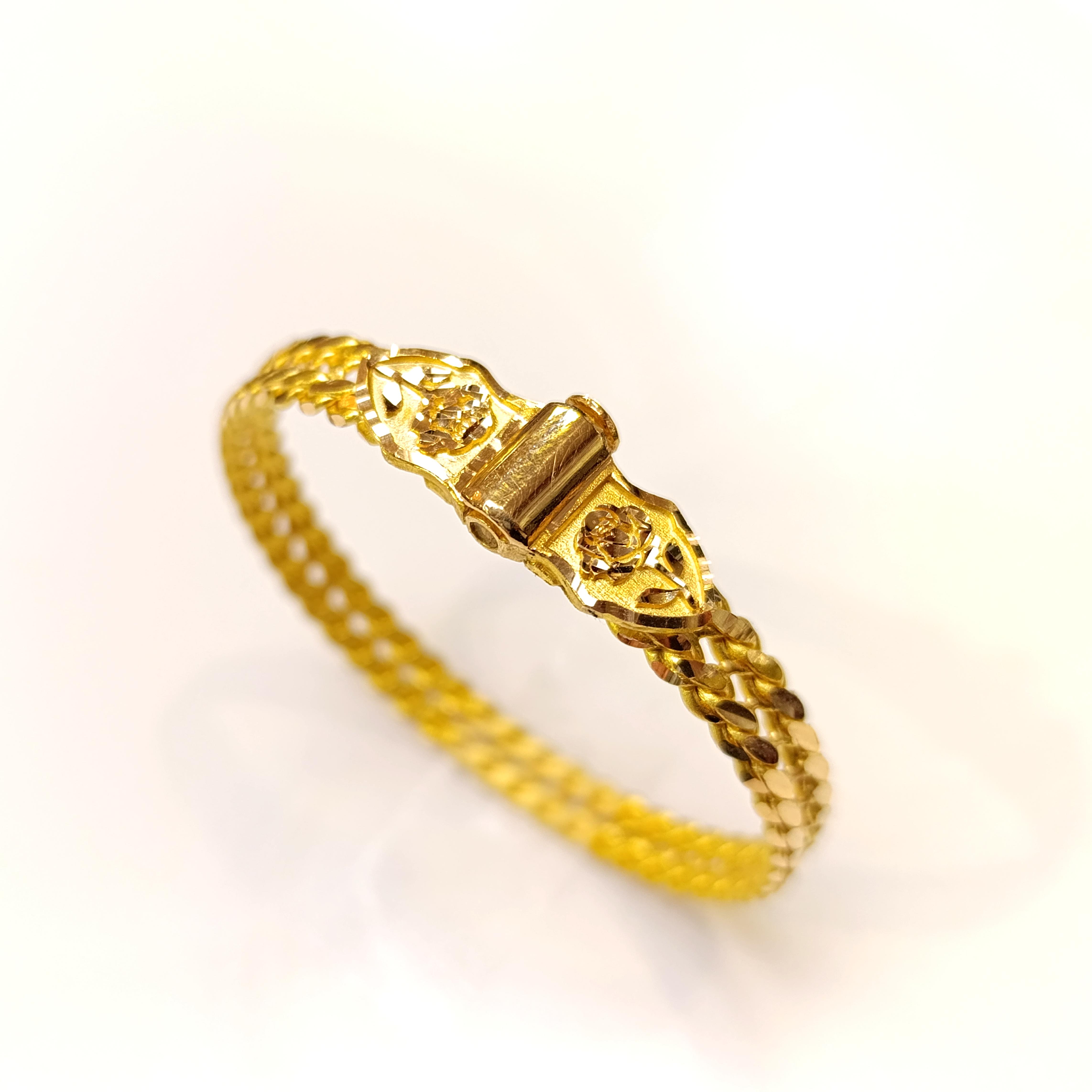 35.00gr Kelebek Kilitli Çİf Mersin Burmalı Kelepçe İşçiliksiz Bilezik 22 Ayar AltınHD VİDEOLU