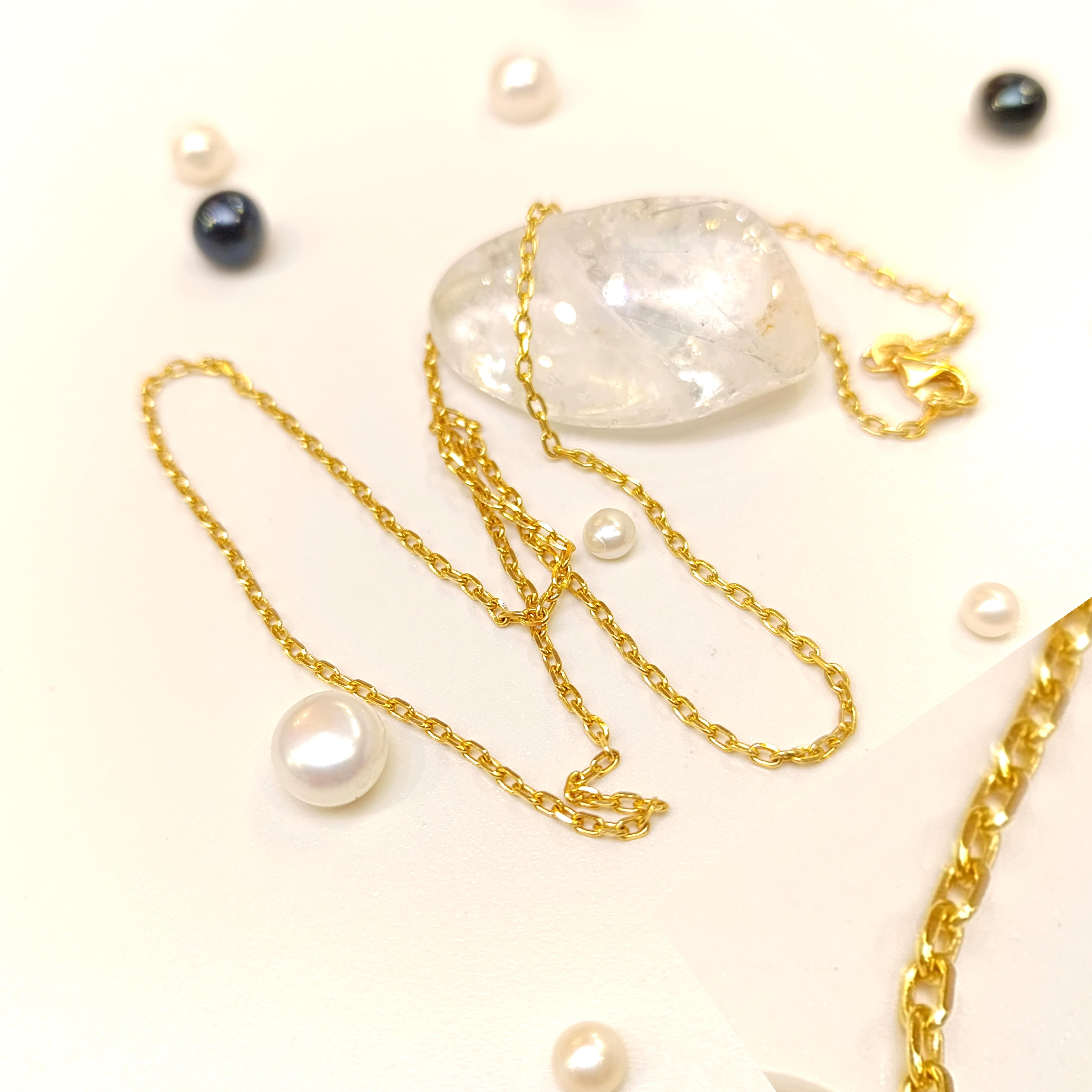 45cm 1.2mm İnce Forse Zincir 22 Ayar Altın  HD VİDEOLU