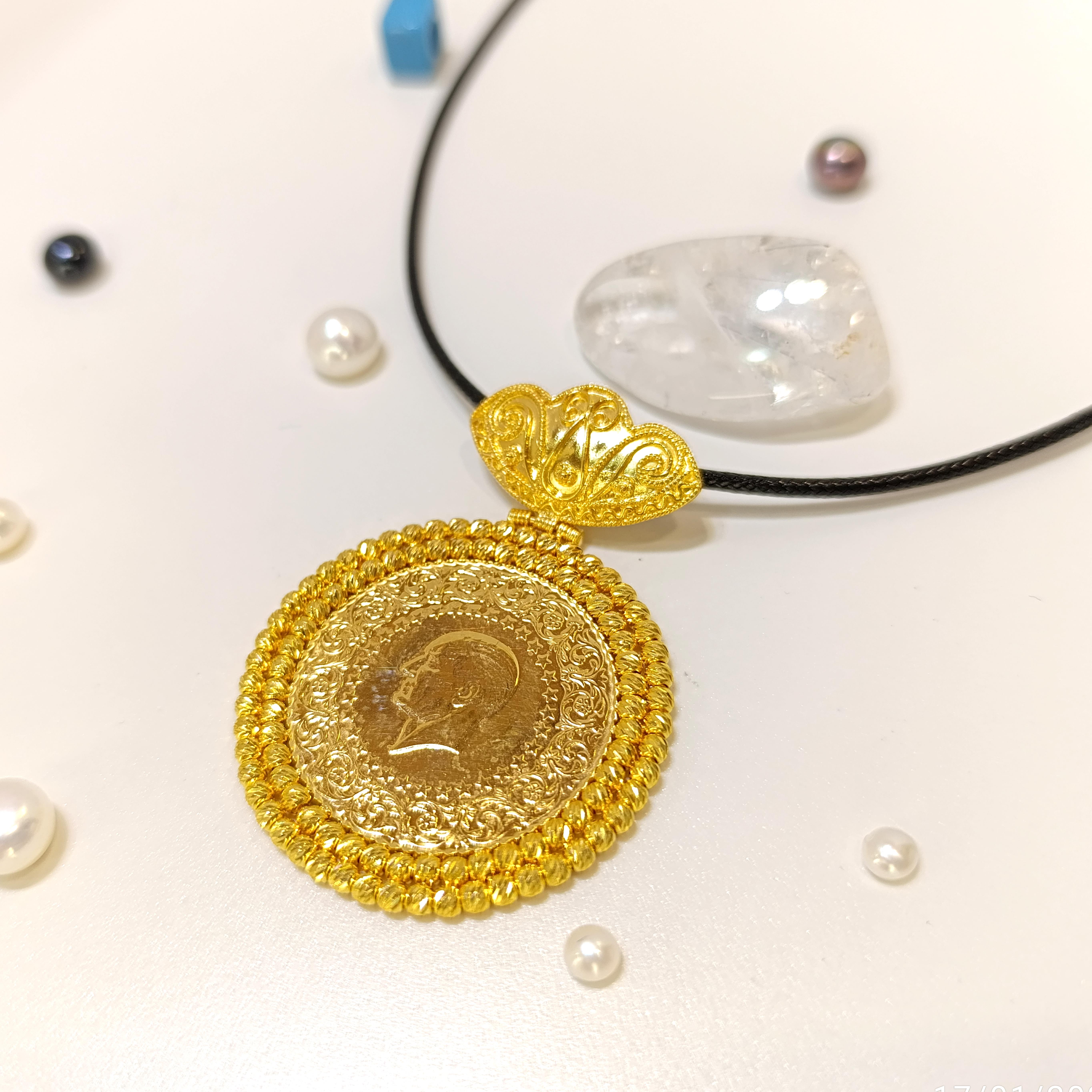 Dorika Toplu Tam Altın Kolye 22 Ayar Altın HD VİDEOLU