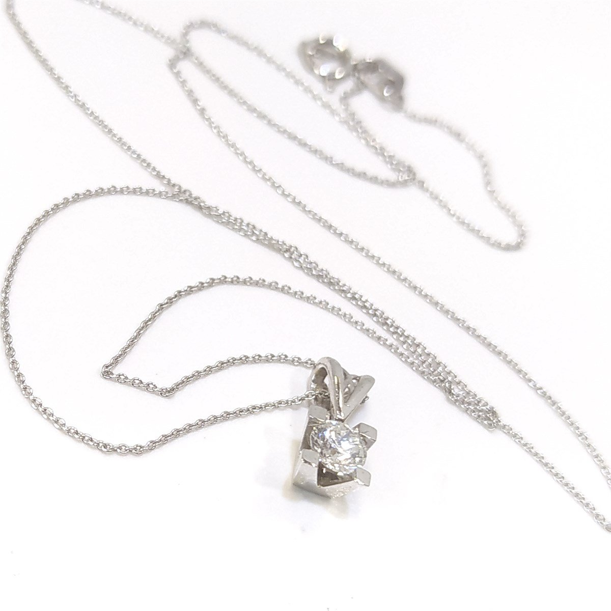 0,30ct Pırlanta Tektaş Kolye 18 Ayar Altın