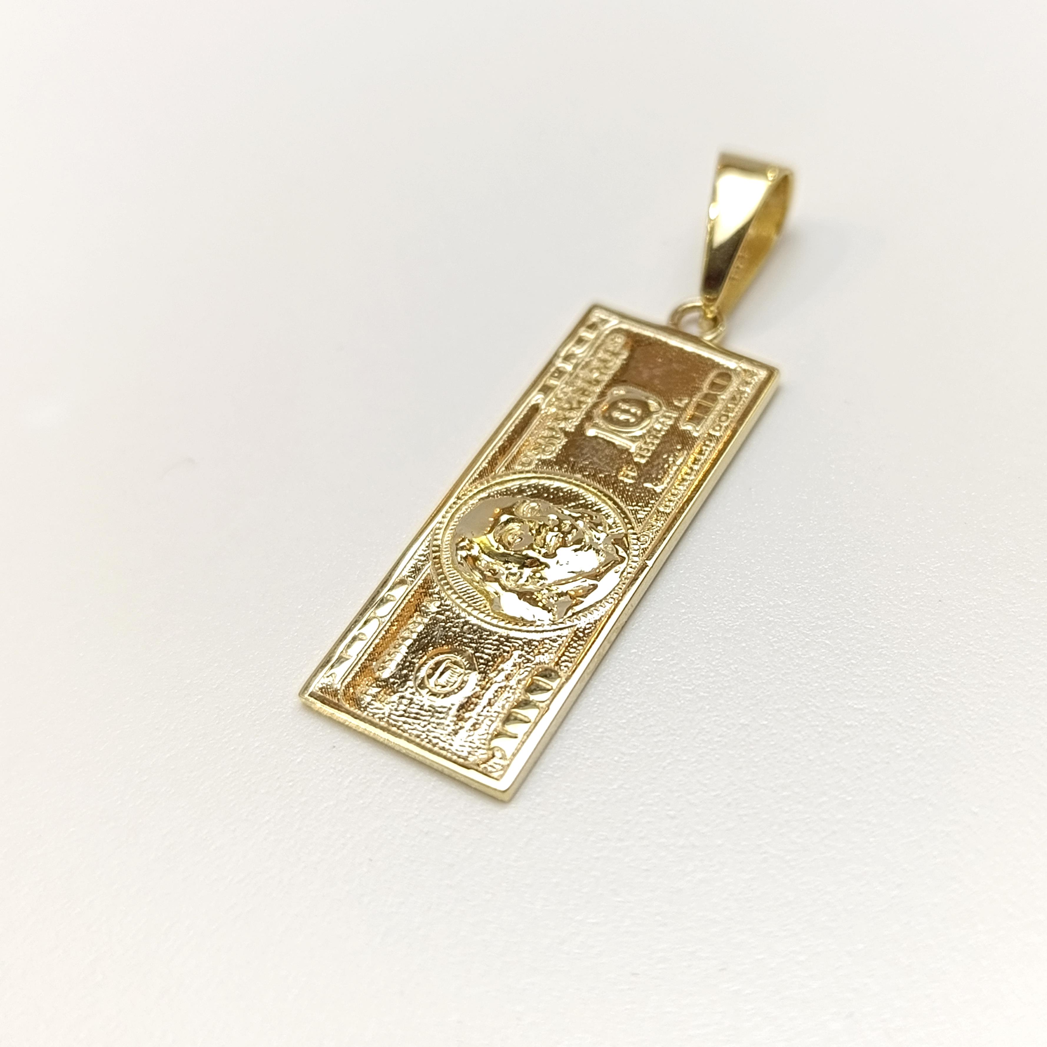 100 Dolar Kolye 14 Ayar Altın HD VİDEOLU