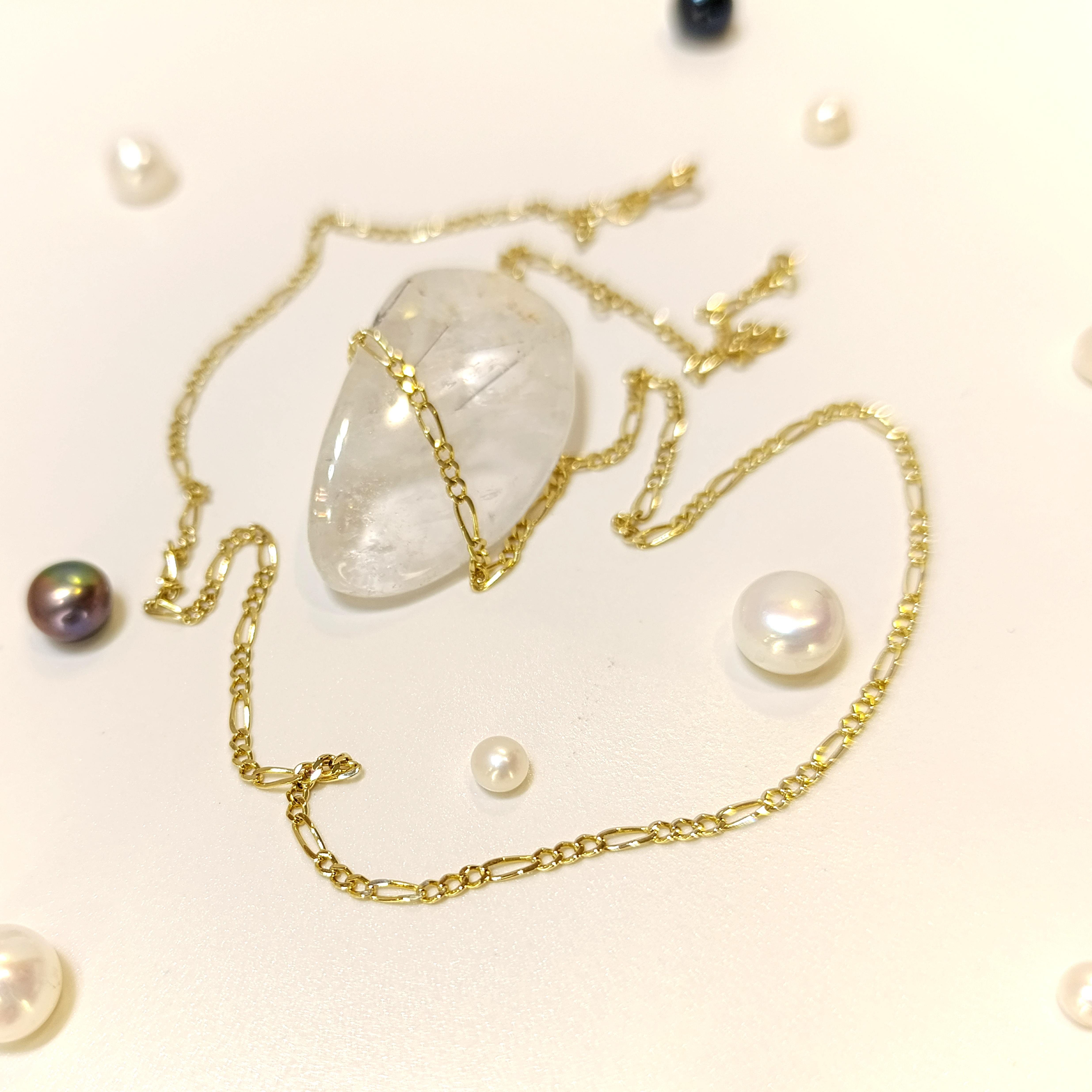 49cm 1.8mm Figaro Zincir 14 Ayar Altın  HD VİDEOLU