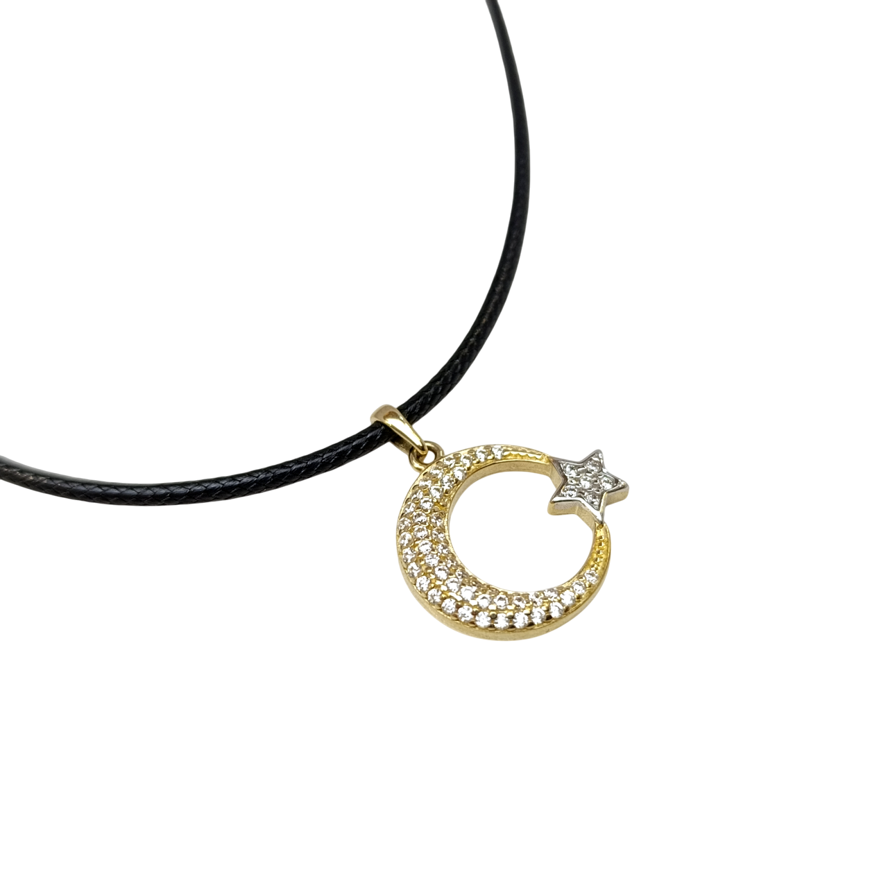 Ay Yıldız Kolye 14 Ayar Altın HD VİDEOLU