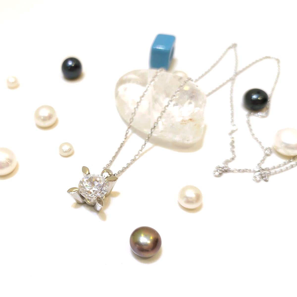 Extra Büyük Tek Taş Kolye 14 Ayar Altın  HD VİDEOLU