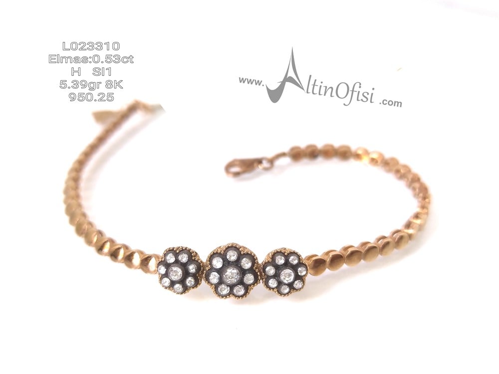 Gül Elmas Bileklik