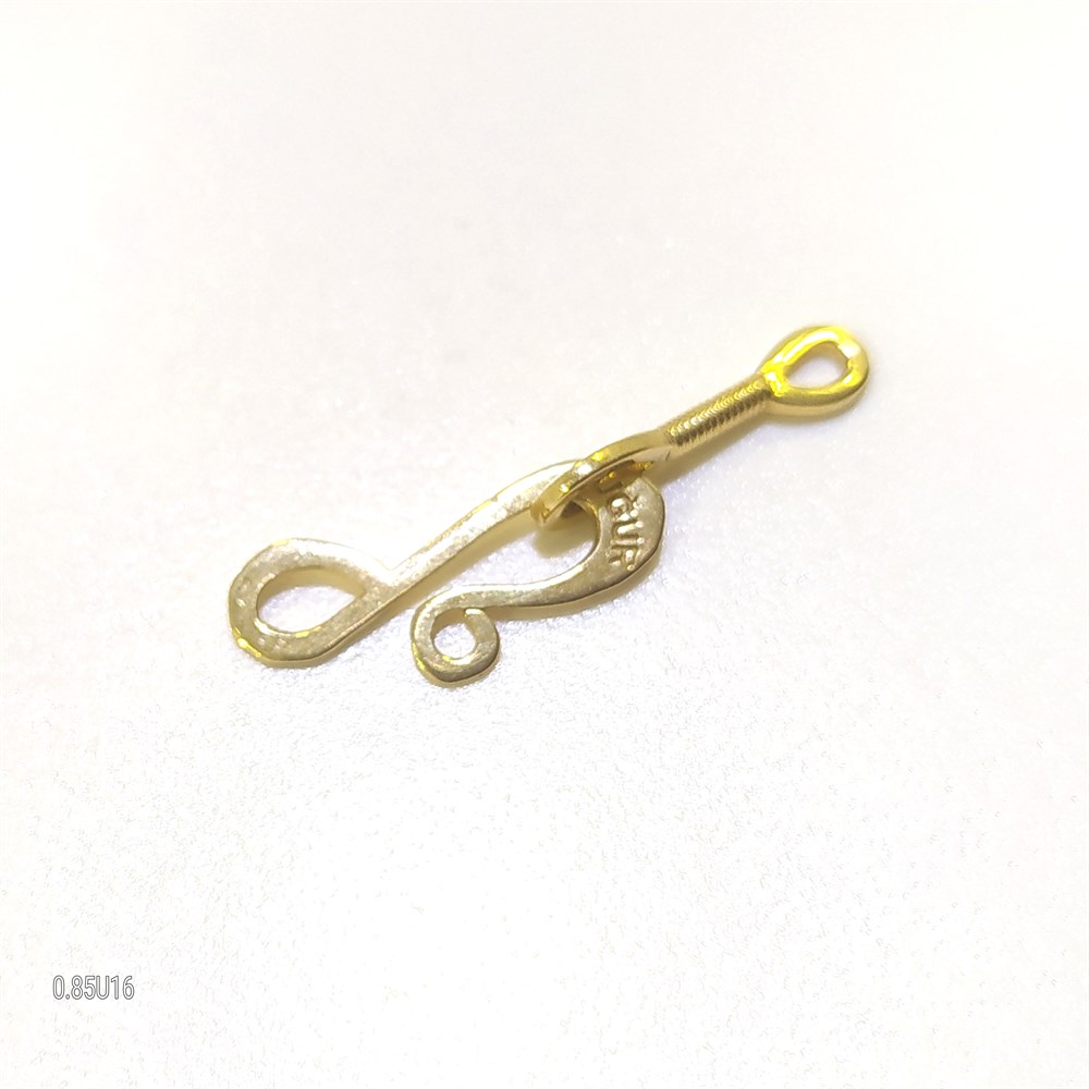 İnci Klips Kilit 14 Ayar Altın