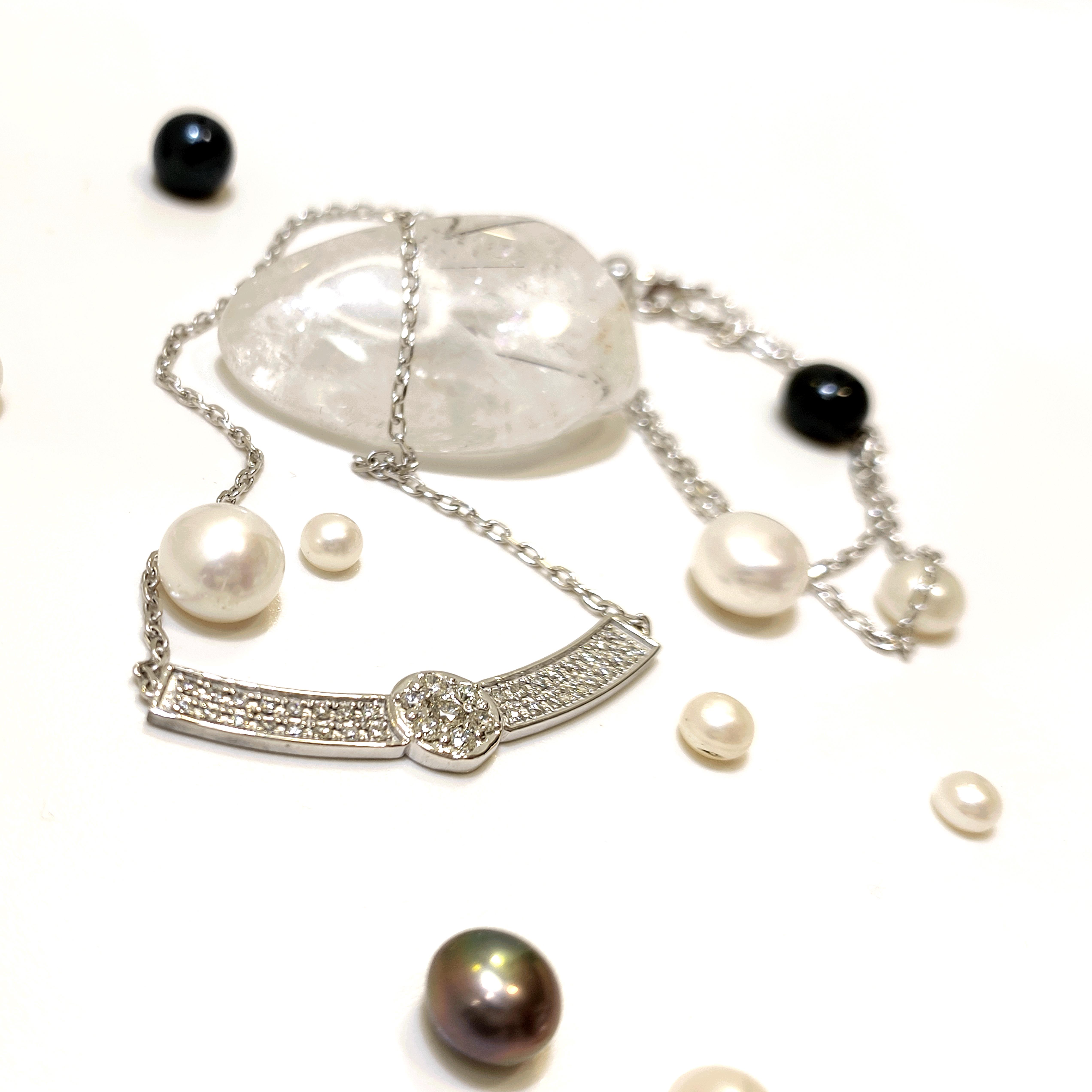 Su Yolu Kronet Pırlanta Taşlı Kolye 14 Ayar Altın HD VİDEOLU