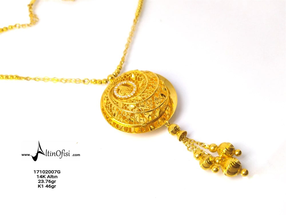 Turğralı Dorika Toplu Kolye 22 Ayar Altın