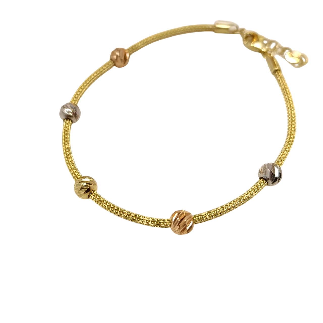 5mm Dorika Toplu Kazze Zincirli Bileklik Künye 14 Ayar Altın HD VİDEOLU