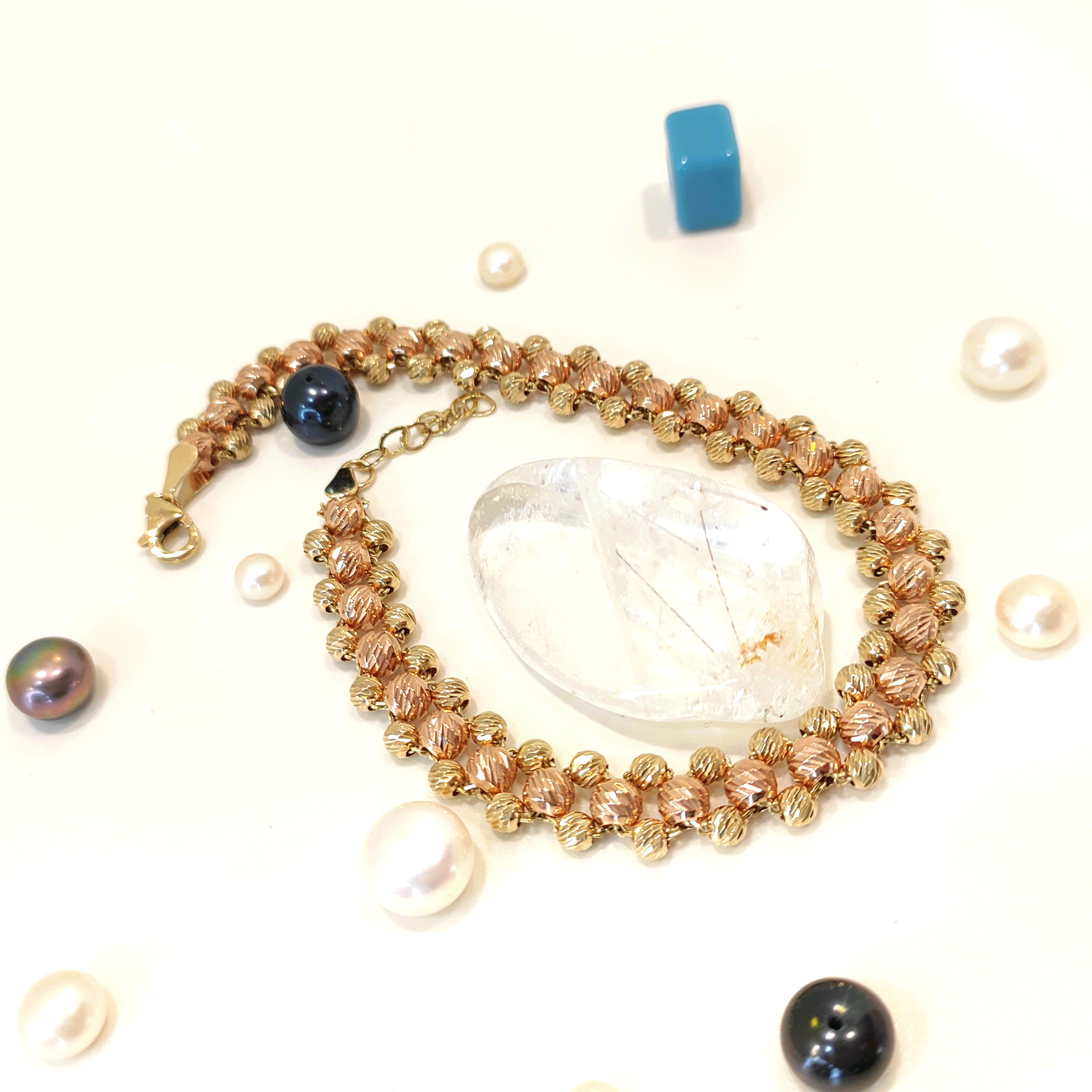 Dorika Toplu Bileklik Künye 8 Ayar Altın HD VİDEOLU