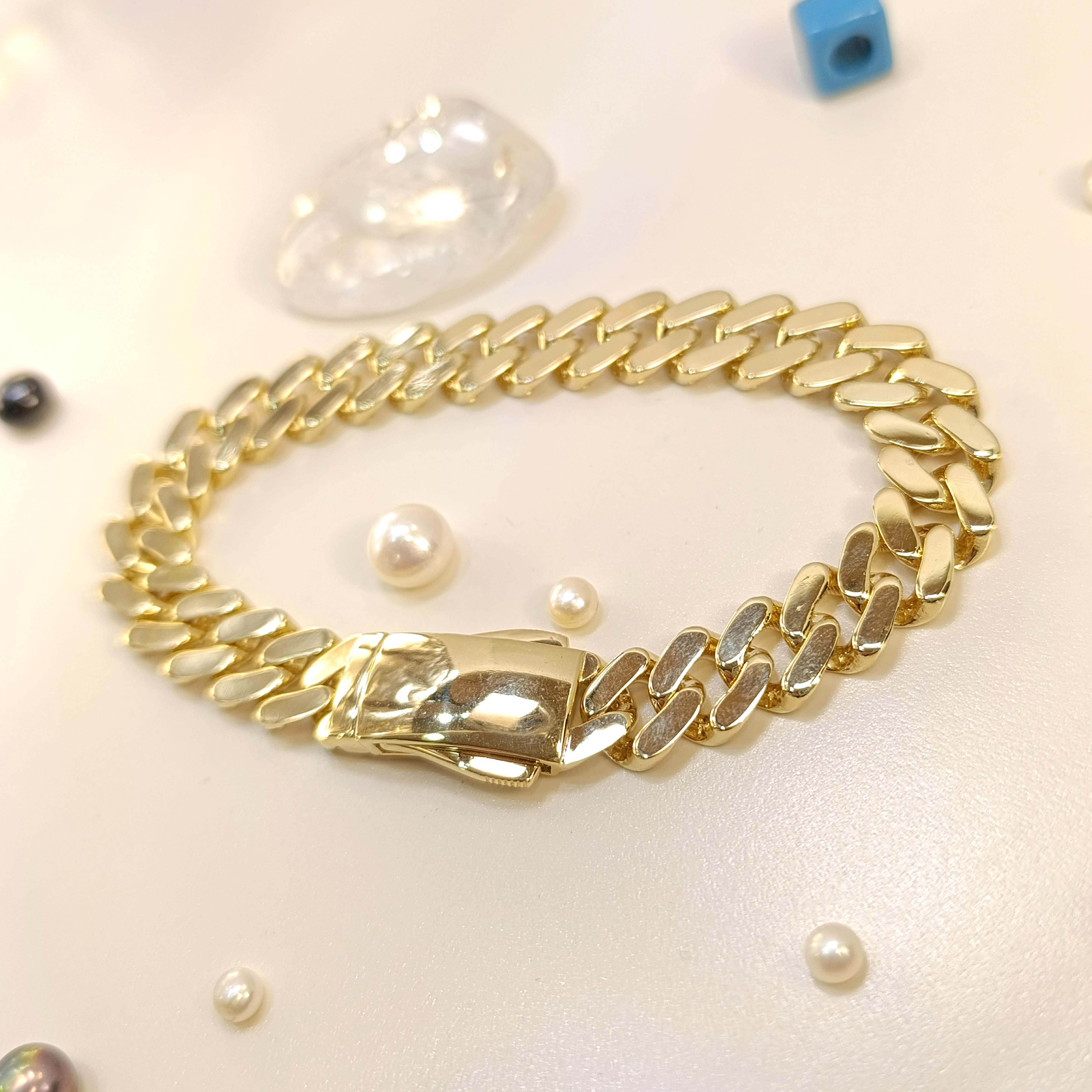 Gurmet Zincir Bileklik Künye 14 Ayar Altın HD VİDEOLU