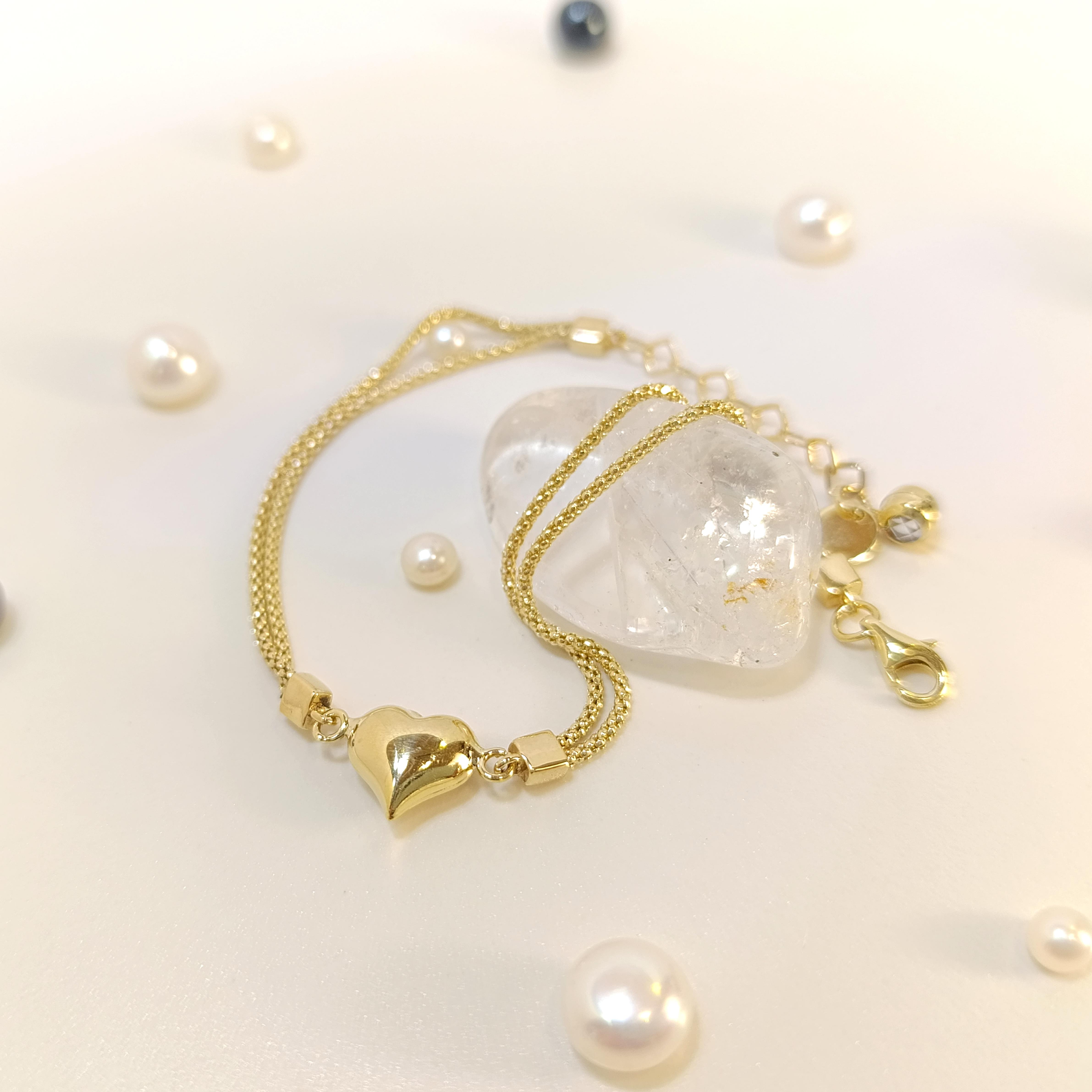 Kalpli Bileklik Künye 14 Ayar Altın HD VİDEOLU