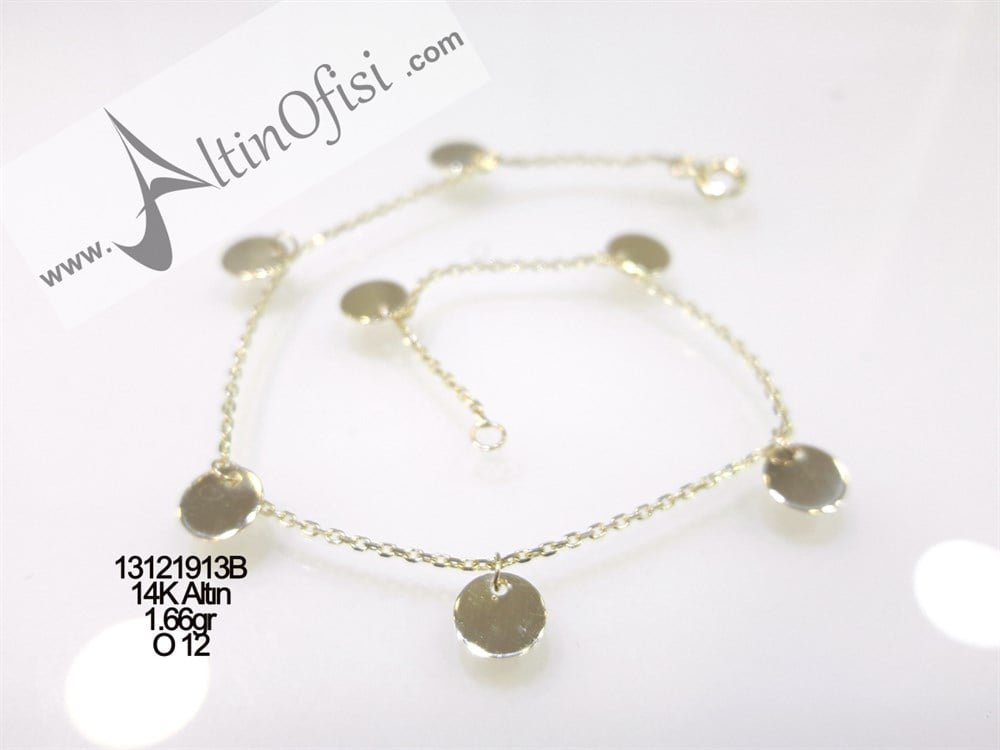 Pullu Bileklik 14 Ayar Altın