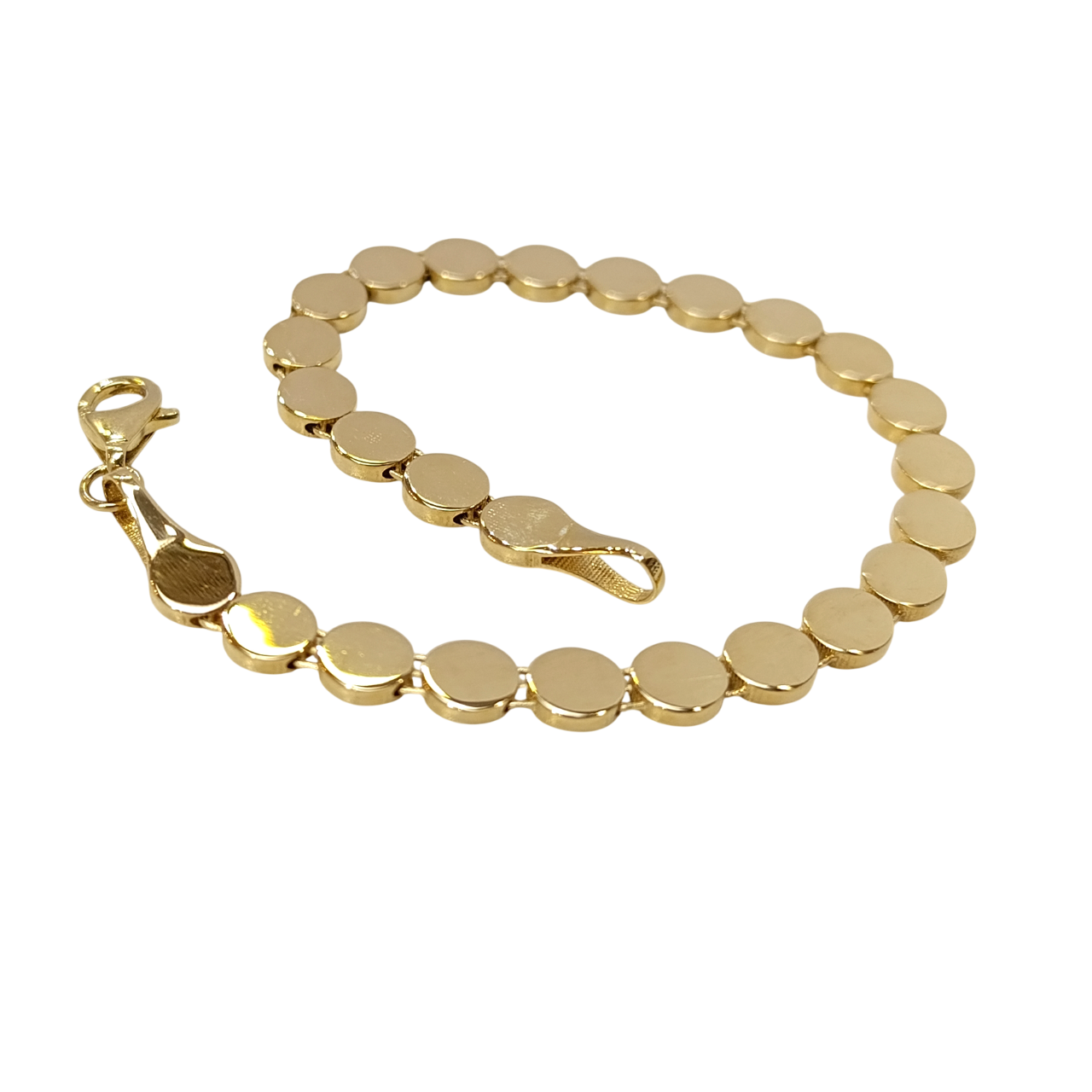 Pullu Bileklik Künye 14 Ayar Altın HD VİDEOLU