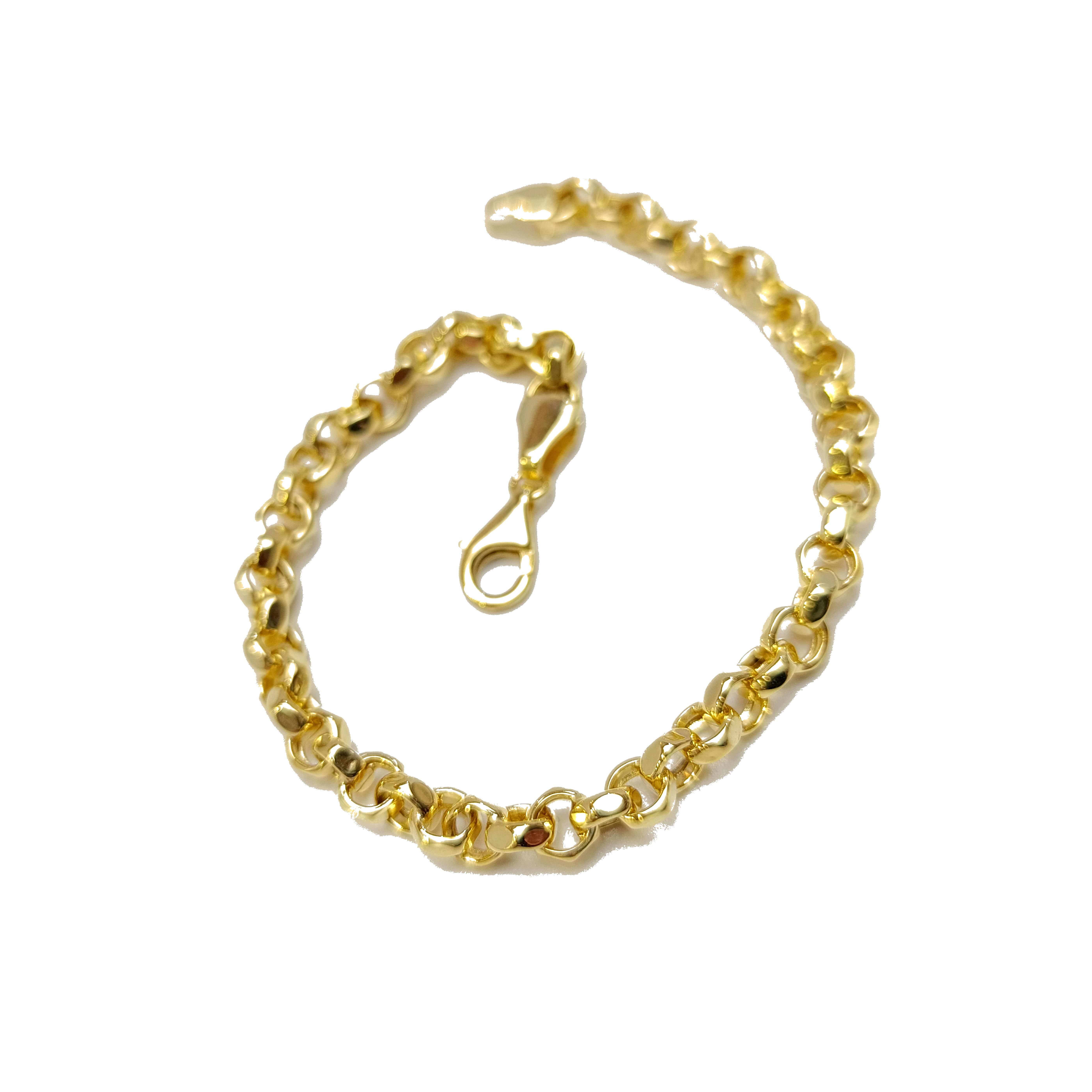 Rolo Doç Zincir Bileklik Künye 14 Ayar Altın HD VİDEOLU