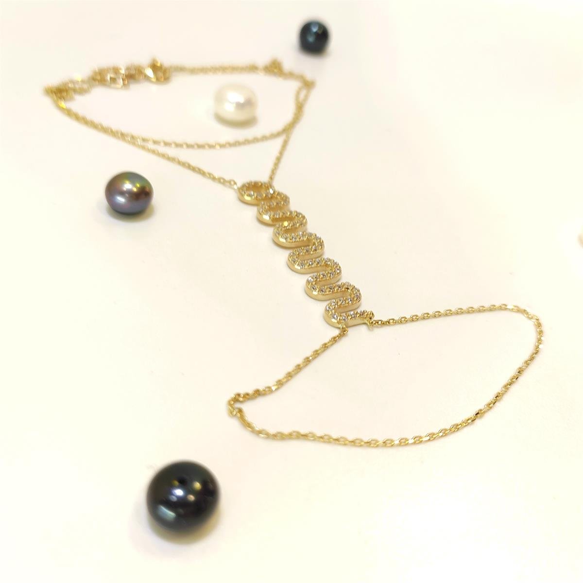 Yılan Şahmeran Bileklik Künye 14 Ayar Altın 4K VİDEOLU