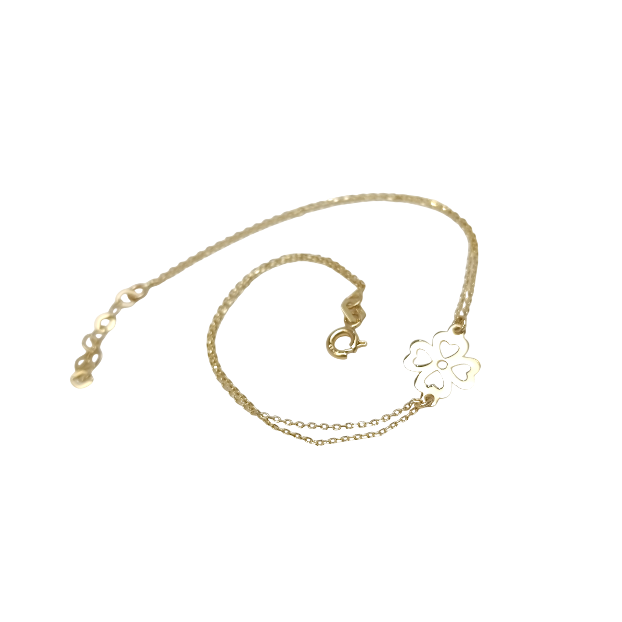 Yonca Bileklik Künye 14 Ayar Altın HD VİDEOLU