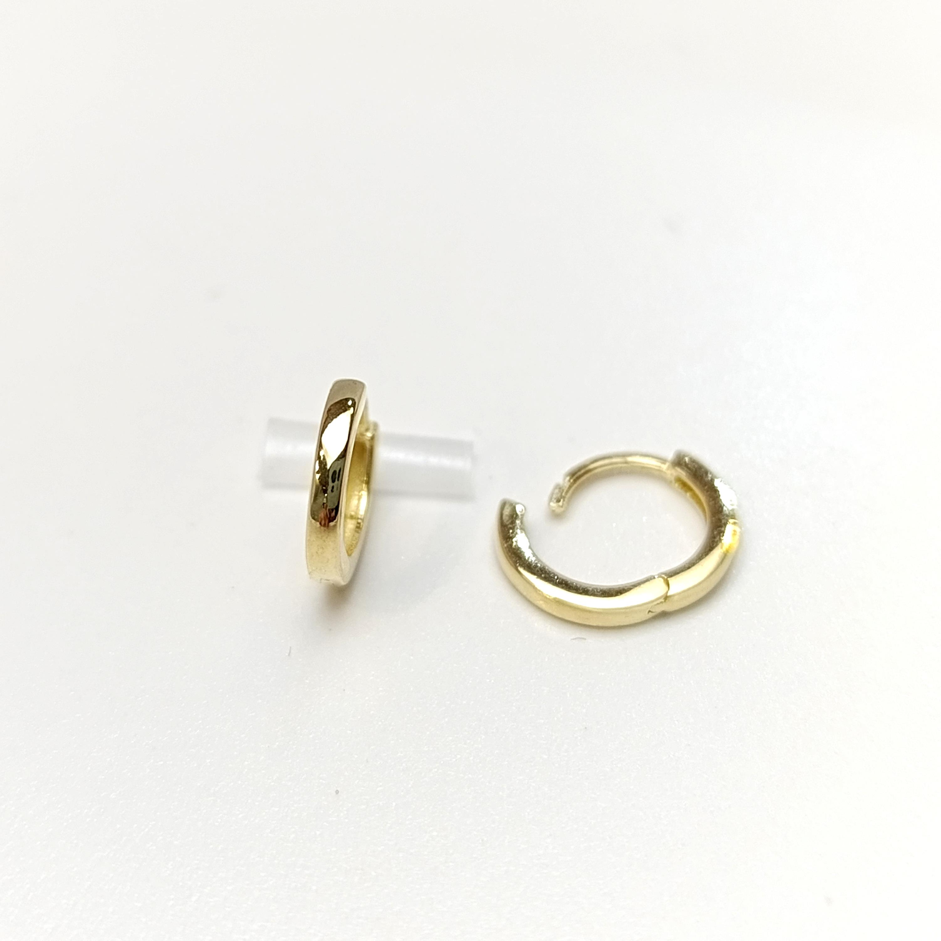 10mm Klasik Halka Küpe 14 Ayar Altın HD VİDEOLU