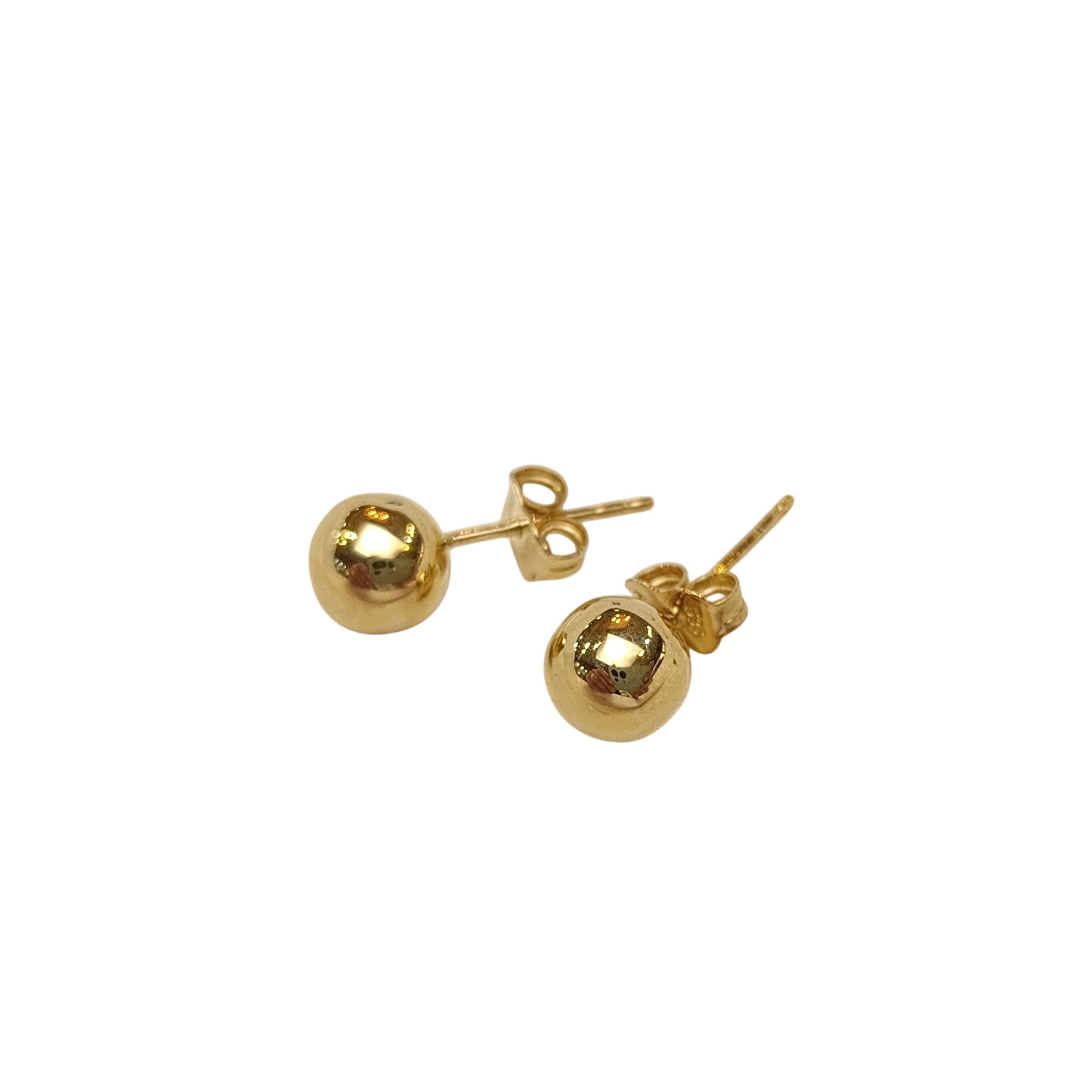 7mm Vidalı Top Küpe 14 Ayar Altın HD VİDEOLU