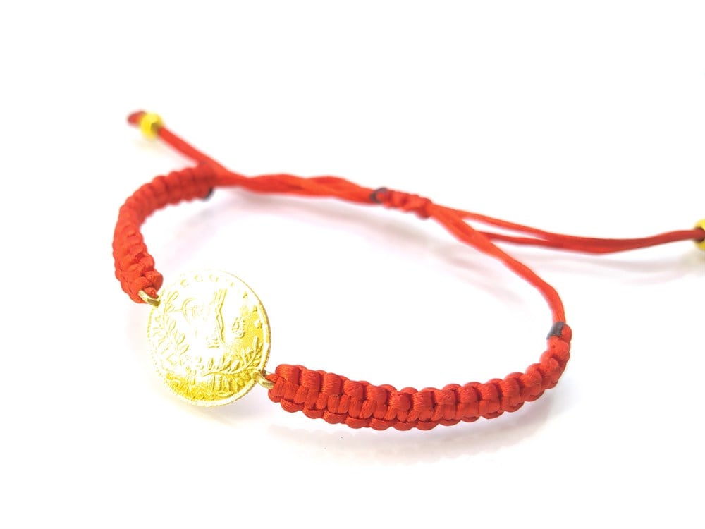 Reşat Yarım Altın Makrome Örgü Bileklik Ayar Altın