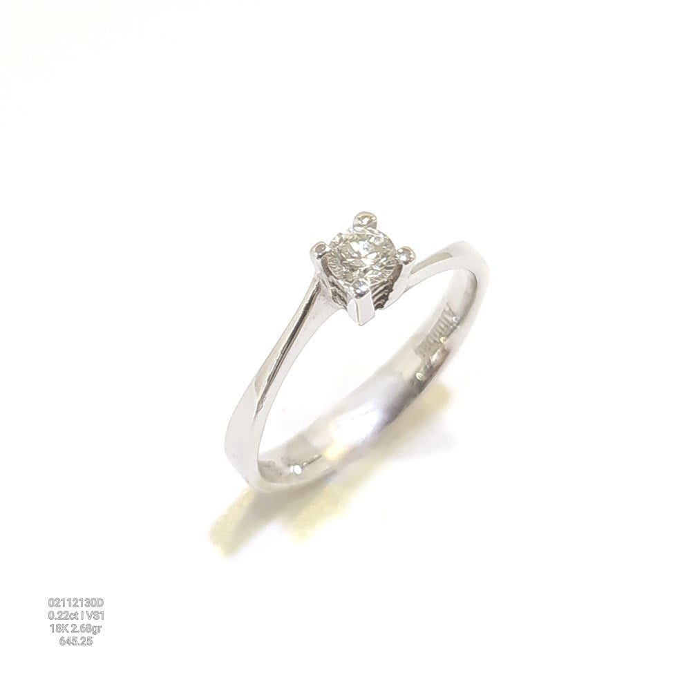 0.22ct I Color Pırlanta Tek TAş Yüzük 18 Ayar Altın