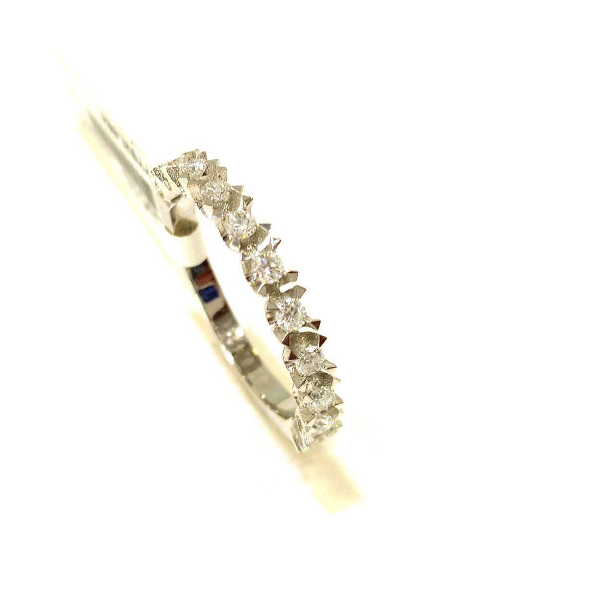 0.42ct F Color Pırlanta Yarım Tur Yüzük 14 Ayar Altın 4K VİDEOLU