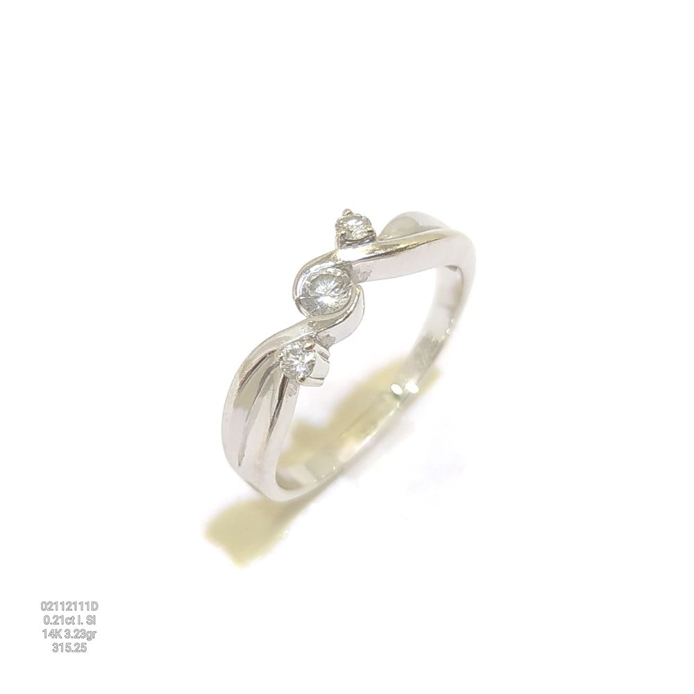 I Color Pırlanta Tria Yüzük 14 Ayar Altın