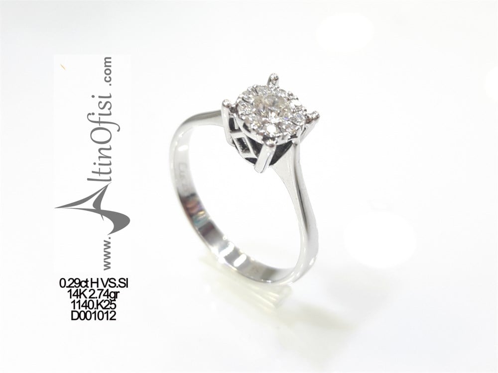 Kronet Tektaş 0,29ct H Color VS-SI Pırlanta 2,74gr 14 Ayar Altın