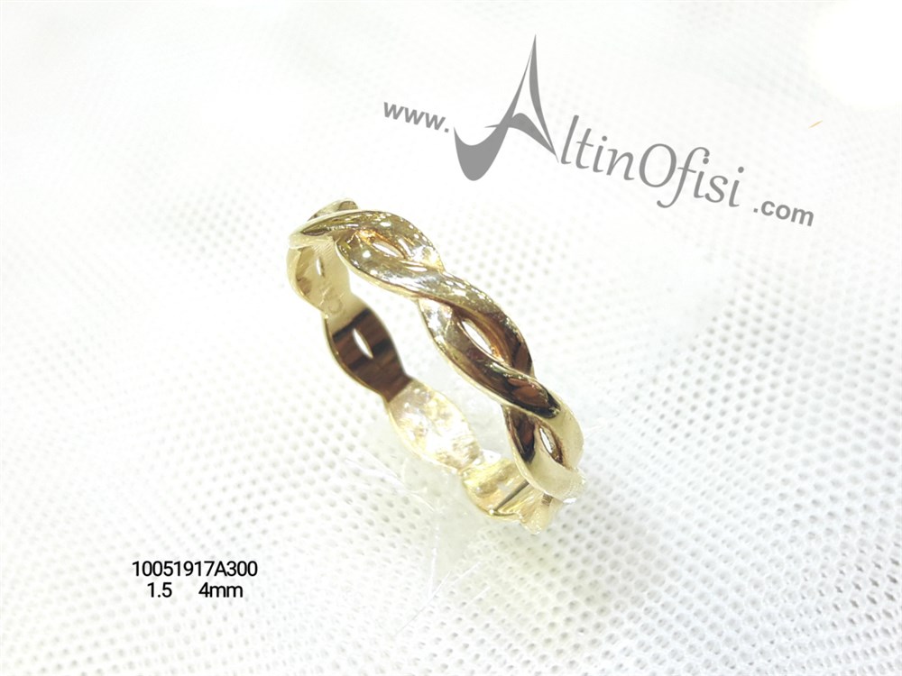 Alyans 4 mm Genişlik 14 ayar altın