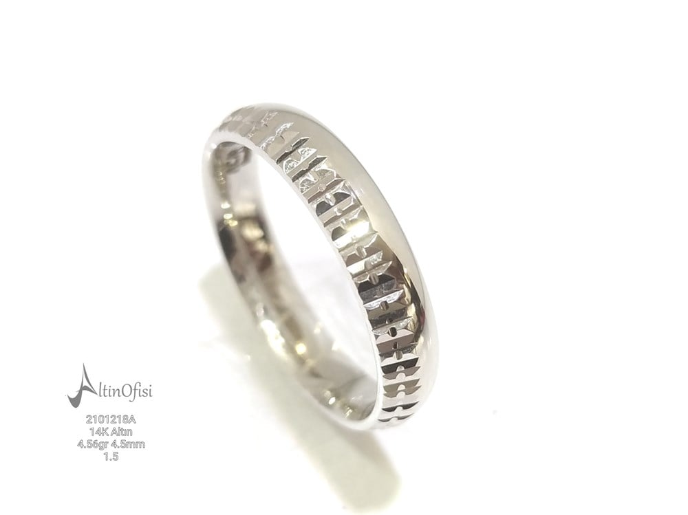 Alyans 4.5 mm Genişlik 14 ayar altın