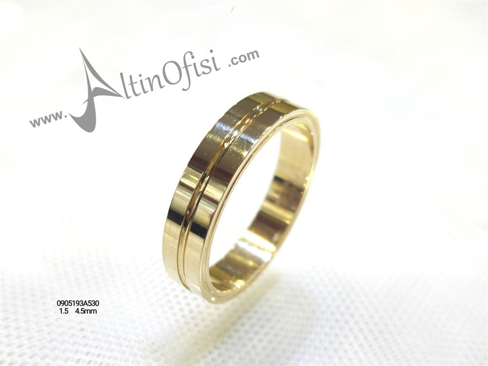 Alyans 4,5mm Genişlik 14 ayar altın