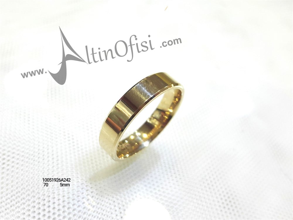 Alyans 5 mm Genişlik 14 ayar altın