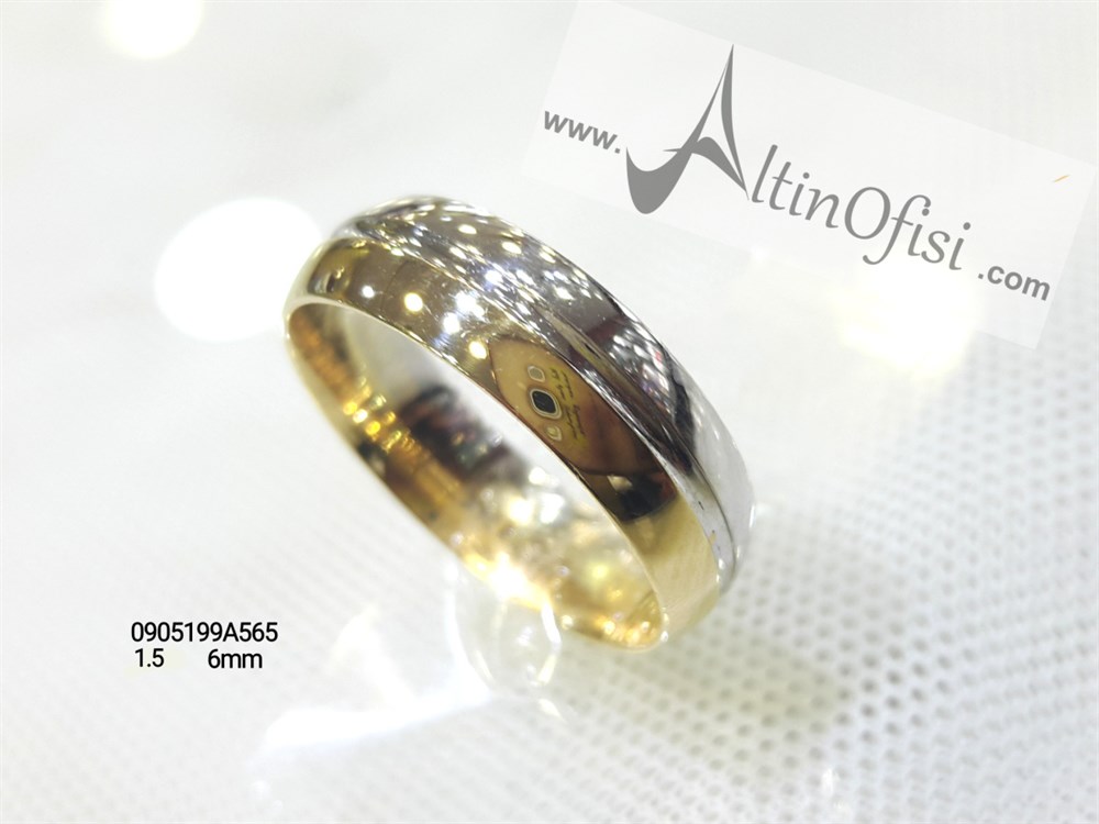 Alyans 6 mm Genişlik 14 ayar altın