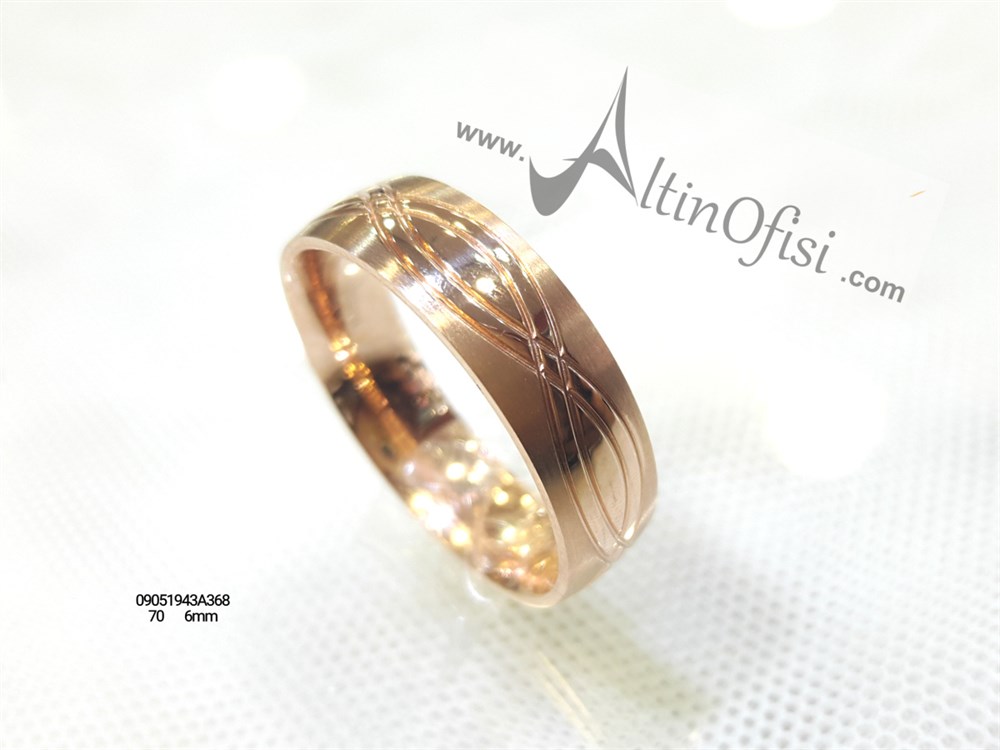 Alyans 6 mm Genişlik 14 ayar altın