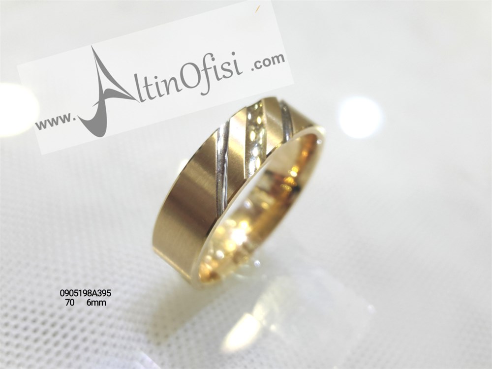 Alyans 6 mm Genişlik 14 ayar altın