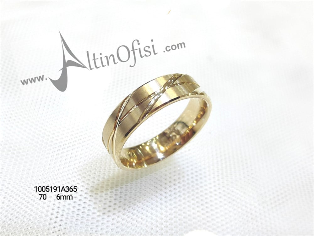 Alyans 6 mm Genişlik 14 ayar altın